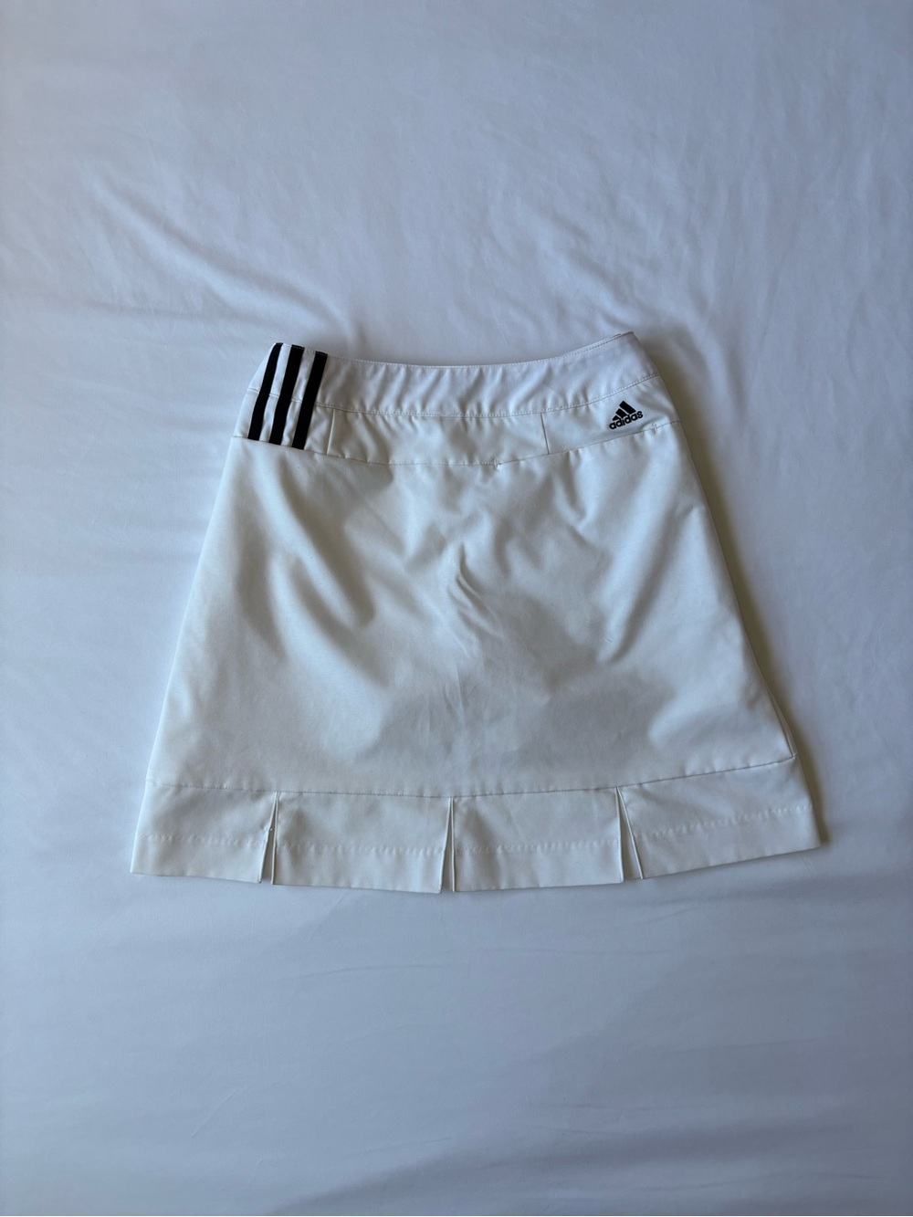 Y2K White Adidas Mini Sporty Skort